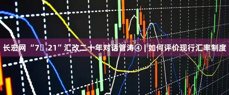 长宏网 “7・21”汇改二十年对话管涛④ | 如何评价现行汇率制度